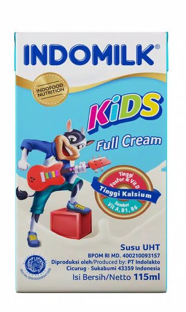 Indomilk Kids Full Cream Plain by Indomilk (115 ml)