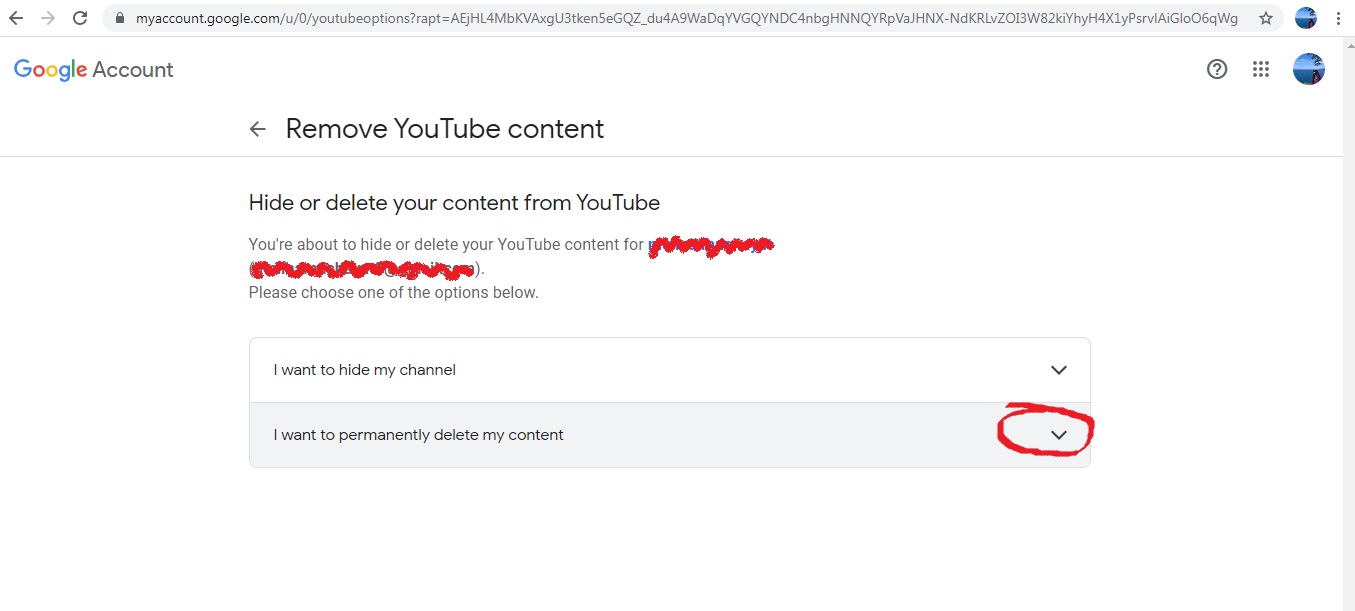 cara hapus akun youtube